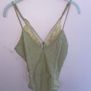 Sparkly Yellow Bodysuit